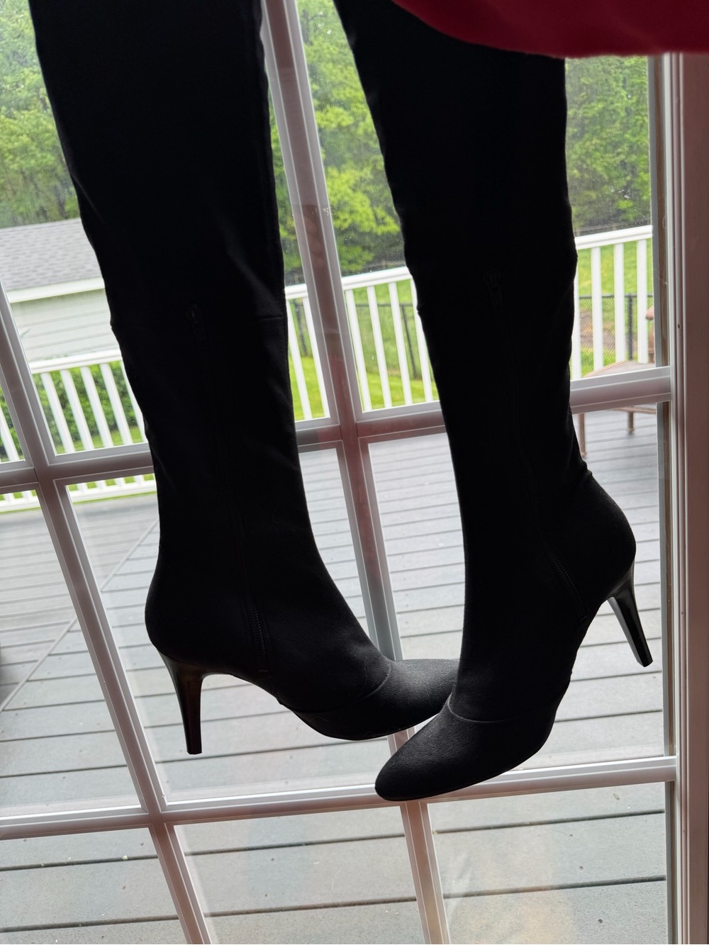Nine West Black Over-the-Knee Stiletto Boots - Picture 5 of 5